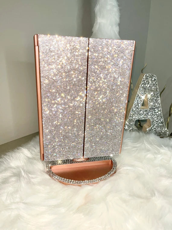 Bedazzled Lighted Vanity Makeup Mirror