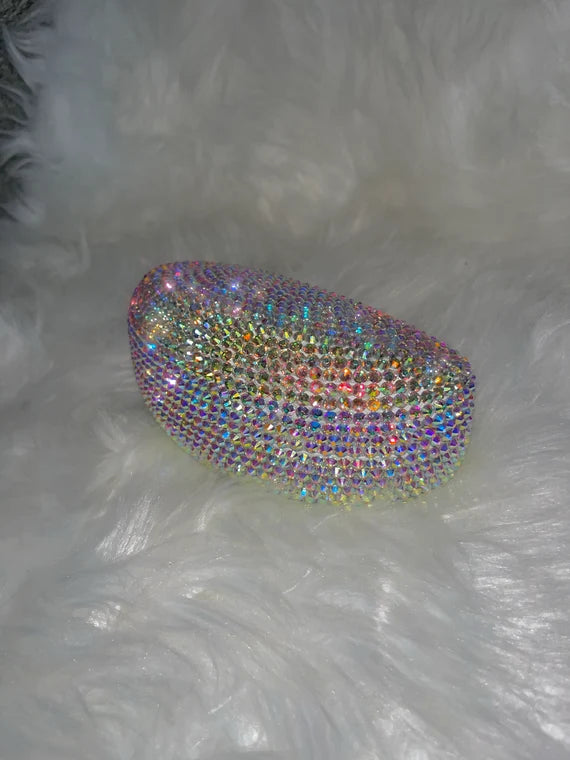 High Quality Large Crystal Eyeglass Case