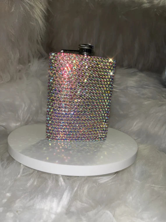 Crystal Metal Flask