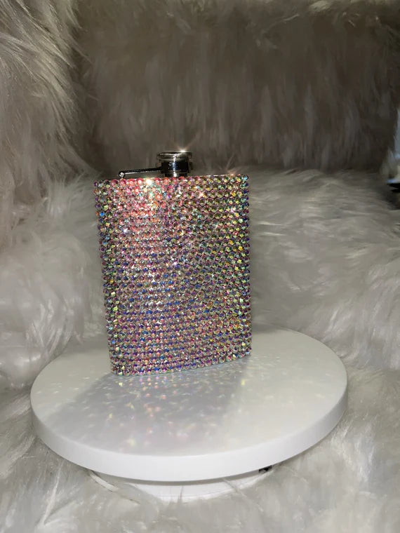 Crystal Metal Flask